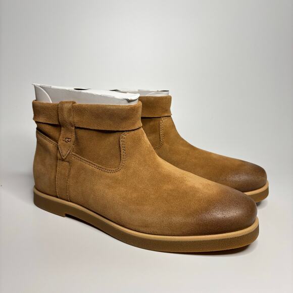 UGG Women's Josefene Cuff Suede Boots in Chestnut - Picture 6 of 9